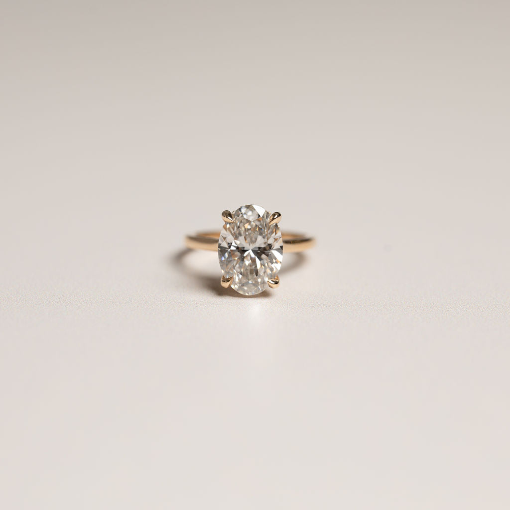 4.00ct Oval Lab Grown Diamond Lena Ring