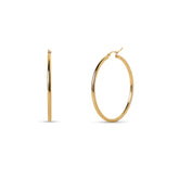 14k yellow gold medium 35mm hoop earrings