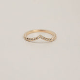 14k gold platinum diamond v contour wedding ring 