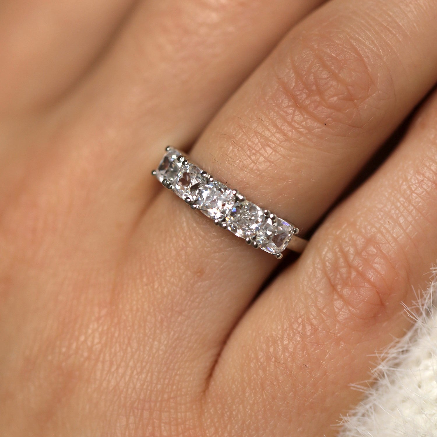 Emerald Cut 5 Stone Diamond Ring, 2.5 Carat – Kingofjewelry.com